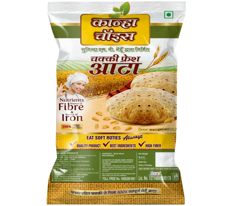 kanha gold atta product 25 kgs